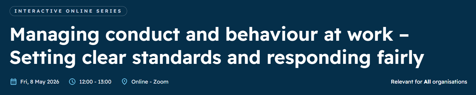 Managing conduct