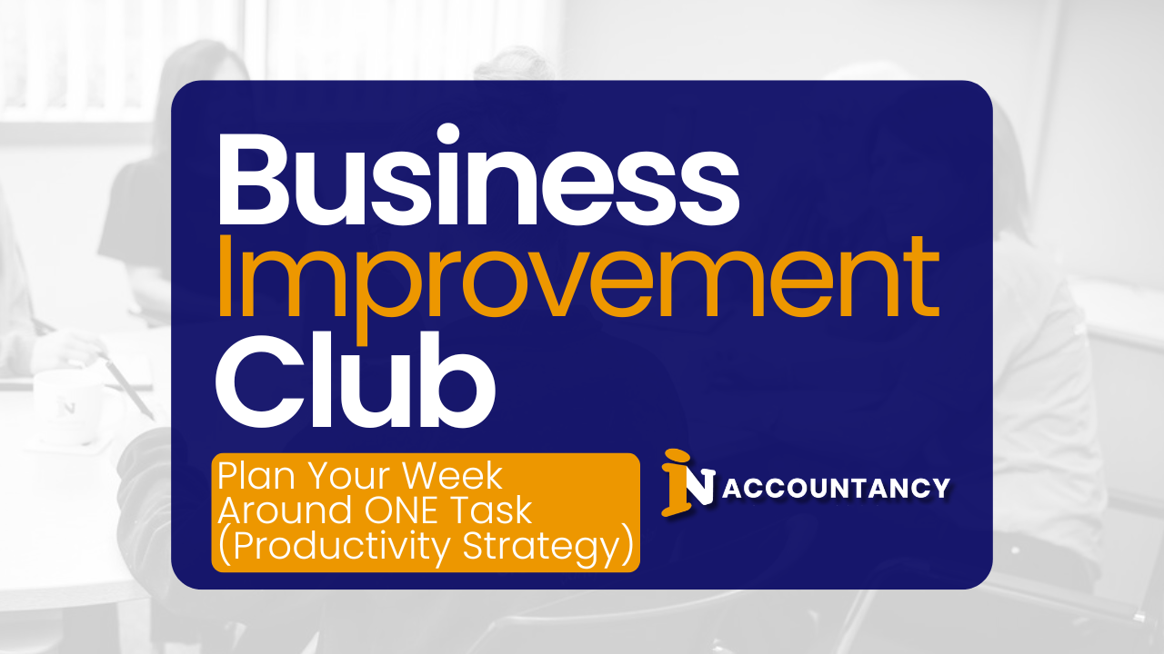 Plan Your Week Around ONE Task (Productivity Strategy)